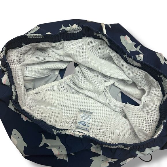 Bermies Men's Swim Trunks‎ Classic Med 5” Sharks - Picture 8 of 8